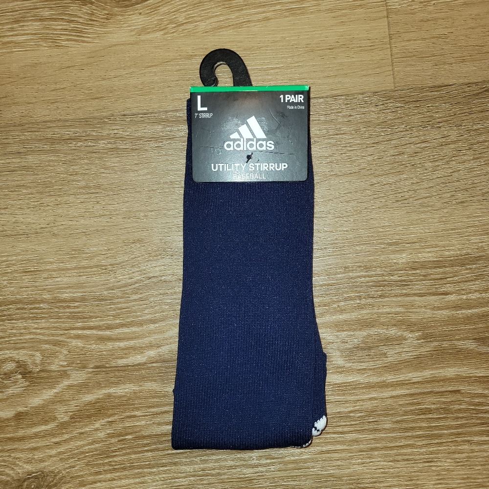 Adidas Navy Blue Utility Stirrup Baseball Socks Size Large Men's New